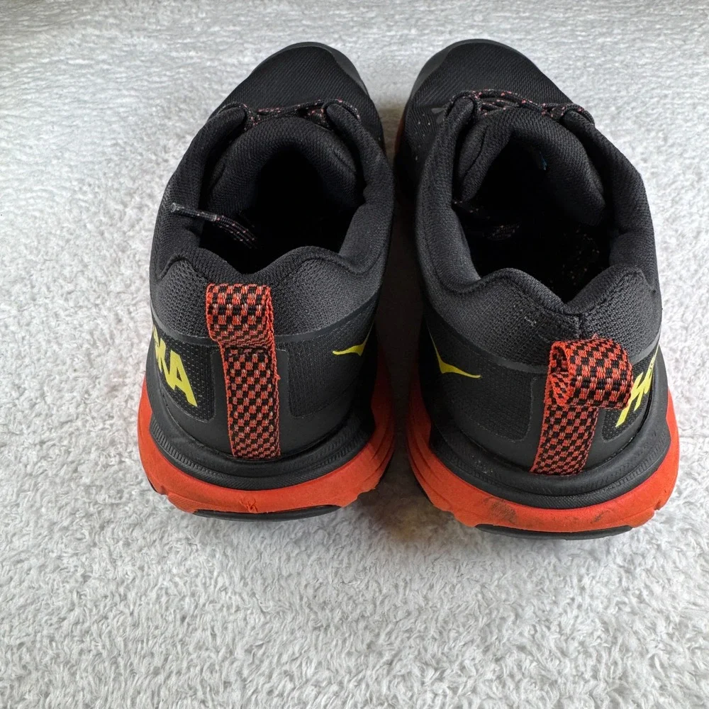 HOKA One One Challenger ATR 6 GTX Gore-TEX Men's Size 9 D Black Orange Shoes